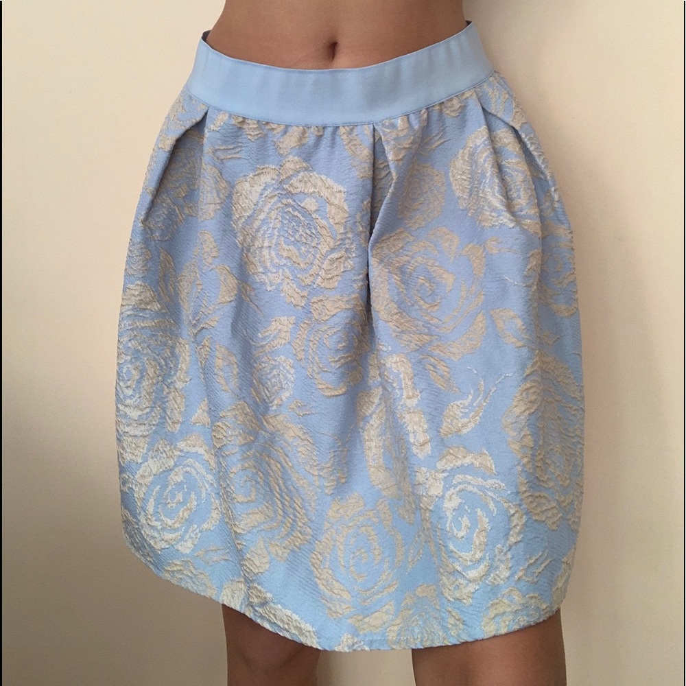 floral skirt